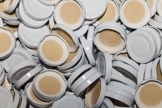 AE-GLAS 10-75 Stück Milchflaschen Deckel Twist-Off-Deckel TO48 mm Verschluss weiß für Glasflaschen (25 Stück) - 1