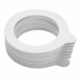 Mäser Gothika 10 Dichtringe für Einweckgläser, passend für Einmachgläser mit Bügelverschluss in Standardgröße, weichmacherfrei, Kautschuk, weiß, 500 ml - 4,8 l - 1