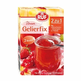 RUF Gelierfix 2 zu 1 • Einkochen von Marmelade, Konfitüre oder Gelee, 17er Pack (17 x 2 x 25g ) - 1