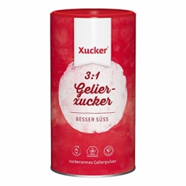 Xucker 3:1 Gelier-Xucker 1kg mit Xylit Birkenzucker - leckere Gelierzucker Alternative I Veganer Gelierxucker von Xucker zum Kochen für Marmelade & Gelees - 1