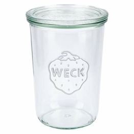 6x WECK-Sturzglas 850ml (3/4 Liter) mit Deckel - 1