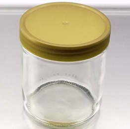 Weck 36 Honig Gläser 500g im 12er Honigkarton mit Schraubdeckel Kunststoffdeckel - 1